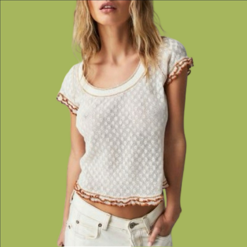 NWOT Free People Garner Tee